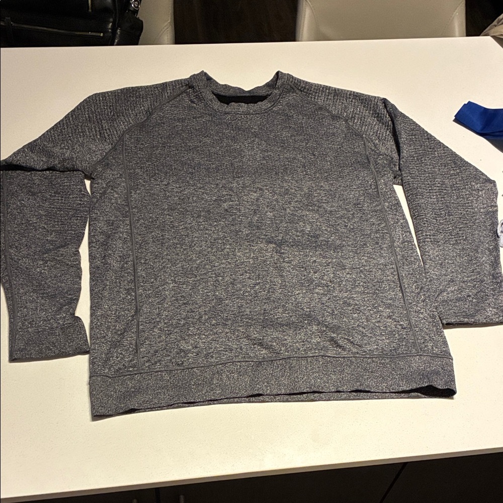 Lululemon Gray Thermal Crew Neck Sweater